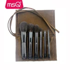 MSQ 6 pcs makeup brushes bamboo handle cosmetic brush animal hair makeup sets