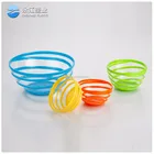 wholesale pedicure chair accessory plastic bowl storage bowl set round plastic bowl with lid