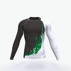 professional custom printed sublimated long sleeve rash guard