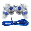 Transparent LED Wired USB Gamepad Double Vibration Joystick Game Controller Joypad For PC Laptop For Win7/10/XP