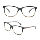 SRA033 square acetate eyewear frame optical glasses without nose pad