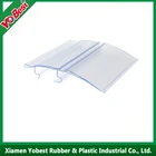 supermarket plastic clear pvc shelf price label holder for shelves