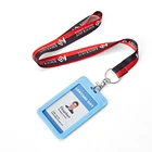 Wholesale Card Holder Lanyard ID Badge Polyester Lanyard with Custom Logo