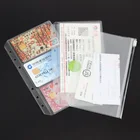 Factory direct sale PVC a5 a6 b5 size document bag logo printed ring binder zipper bag