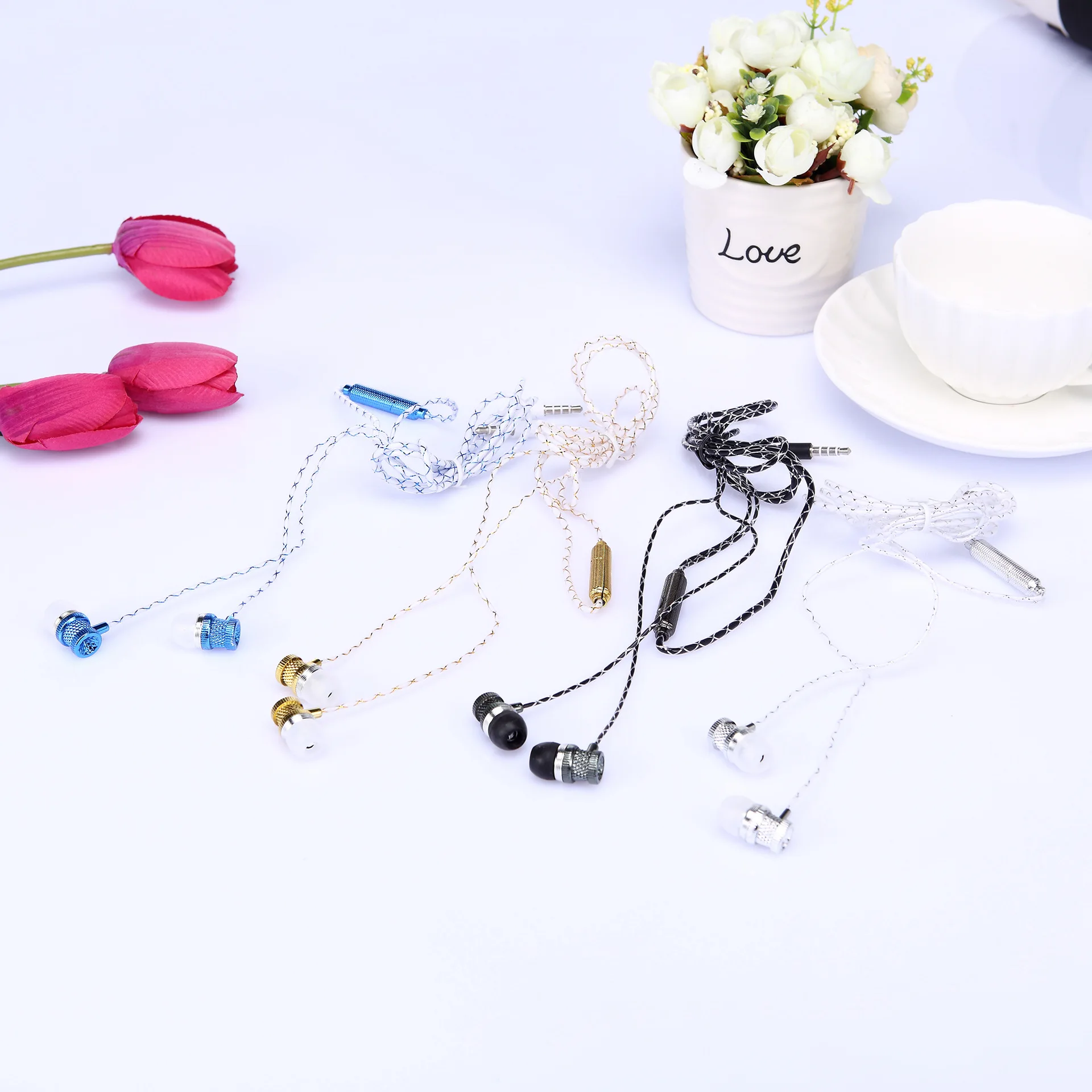 gift boxed hanging in ear wire controlled earphone for running small headset for mobile phone - ANKUX.COM