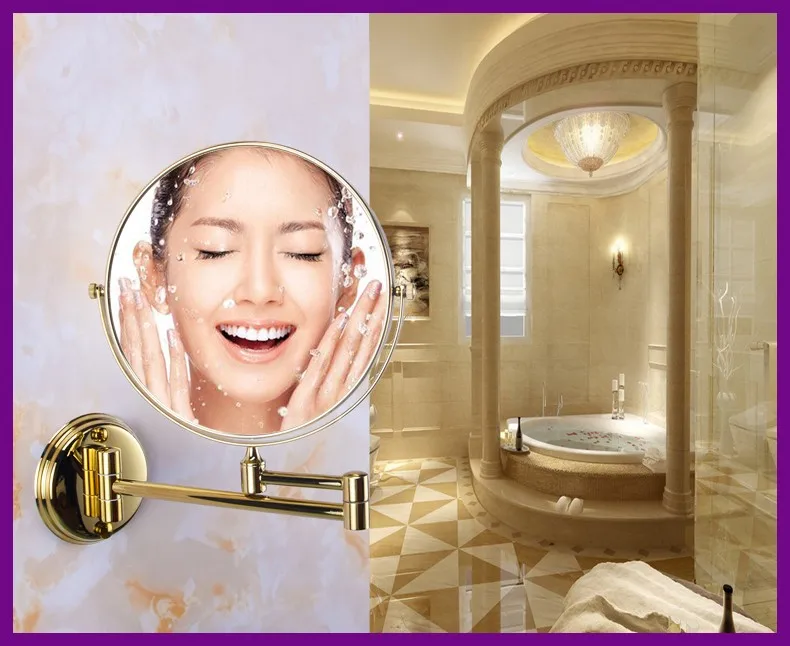 Professional led metal mirror bathroom led table mirror