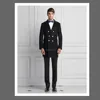 Best price men's designer winter black wool coat high quality bespoke suit polyester fabrics clothing