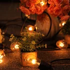 屋外グローブ接続可能フェストゥーンパーティーボール led 結婚式庭のペンダント花輪フェストゥーンパーティーライト文字列