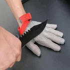 Ring mesh butcher steel cutting hand gloves working