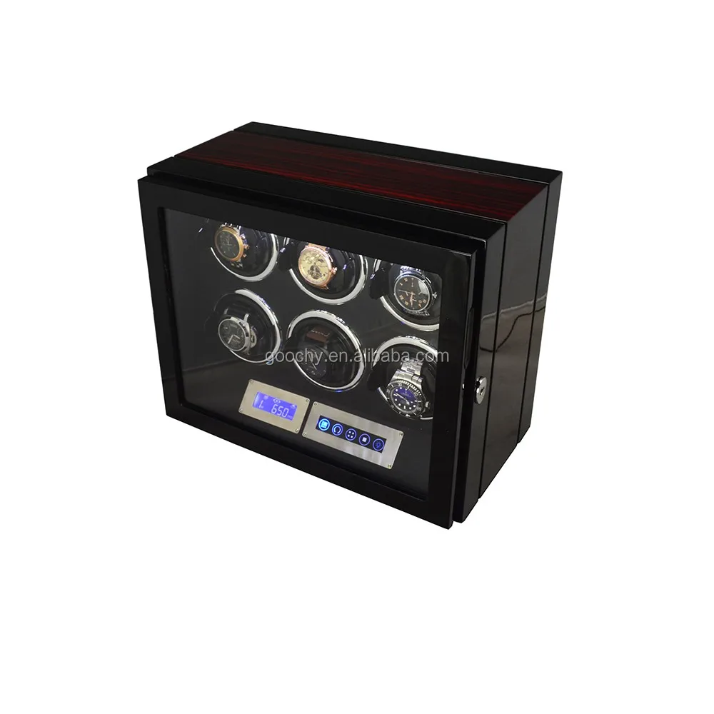 automatic mabuchi motor watch winder 6 unit 110-240 v gc03-l21eb