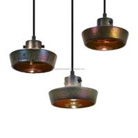 Lustre Shade Flat Pendant Lamp Suspension