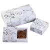 White marble pastry box/biscuit cookie/dessert box packaging