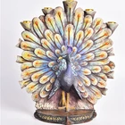Hotsale Polyresin Beautiful Peacock Statue Home decoration