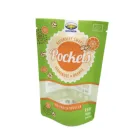 Food Grade Zipper Top Rice Paper Clear Front Panel Stand Up Pouch for Snack Candy Peanut Package Bag