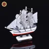 WR Promotion Gift Handmade Sailboats Model Wooden Boat Toy Sailing Ship Decoration For Father Day Gifts