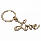 Custom Key Tag Wholesale Blank Metal Keychains Alphabet Key Chain