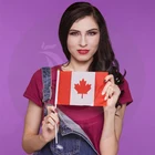 Hot Sale Promotion Cheap National Canada Hand Held Flag