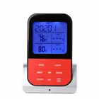 2018 Wireless digital meat thermometer with dual probe monitors food and/or oven/grill/smoker with timer 9H 59M 59S