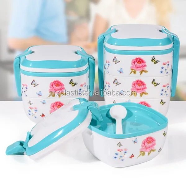 Compartments Promotion Kids Plastic Lunch Box,Lunch Box With Handle,Two Layers Lunch Box/custom High Quality Plastic Lunch Box
