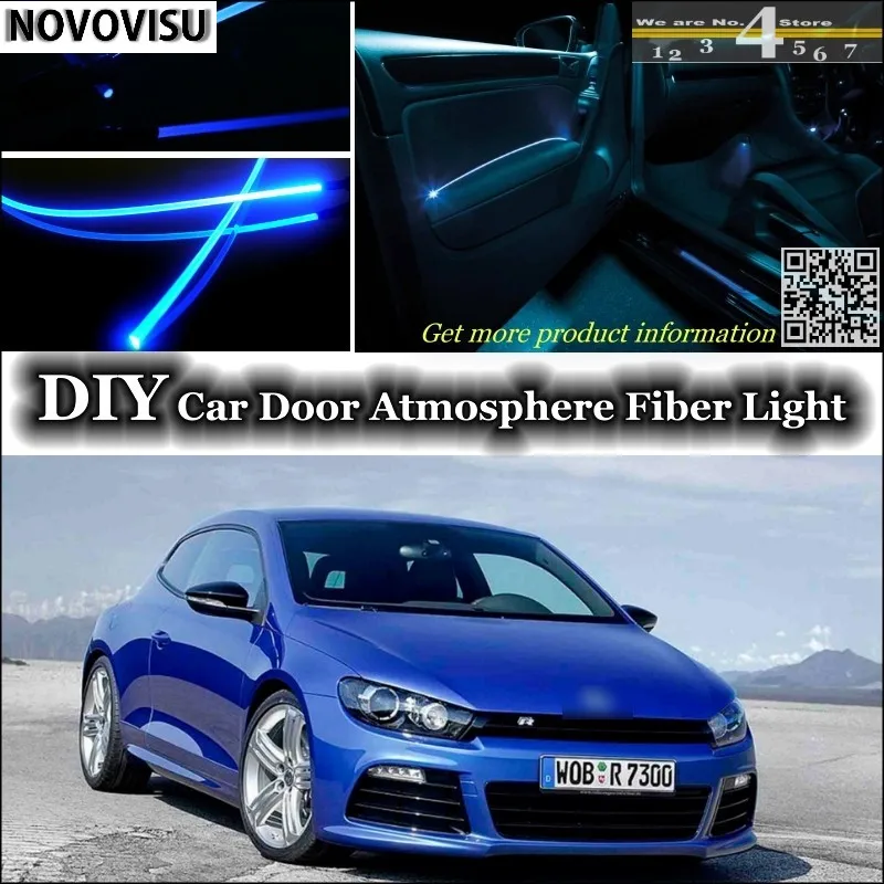 Us 21 85 13 Off Novovisu For Volkswagen Vw Scirocco Interior Ambient Light Atmosphere Fiber Optic Band Light Inside Door Panel Illumination In