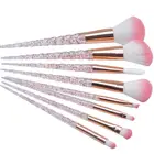 Unique Makeup Brush Travel Sets 8pcs Unicorn Cosmetic Brushes Kit
