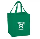 High Quality Promotional Logo 80g Polypropylene Grocery Tote Shopping Non Woven Bag