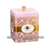 Rectangular tea tin box with top lip