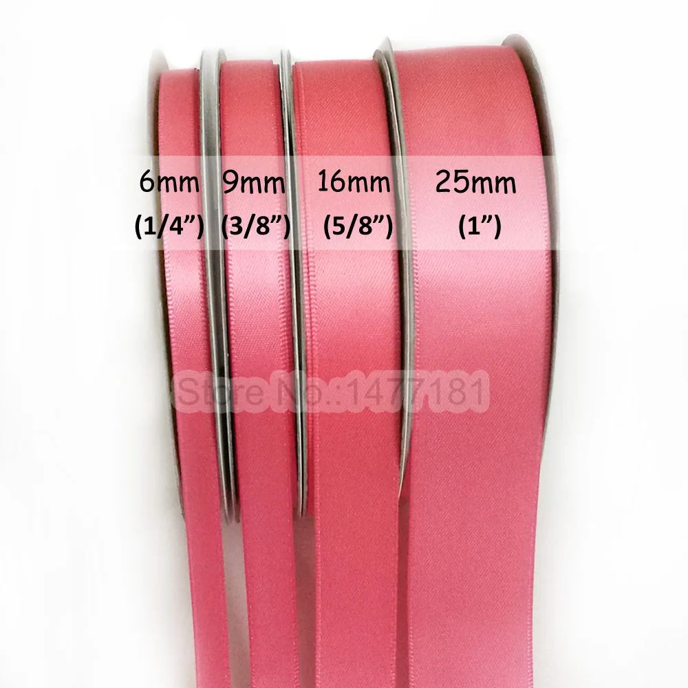 Double Face Satin Ribbon #210 Coral Rose 2