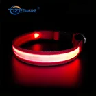 Eco-friendly Feature Night Safety USB LED Pet Dog Flashing Glow In The Dark Collars