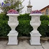 Low price marble flower pot indoor stone flower pots for sale NT-BS0101