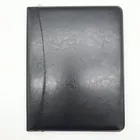 Personalized office supplies luxury document pu leather folder with calculator holder