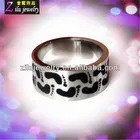 316L custom stainless steel alphabet rings