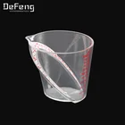 100ml plastic Angled measuring cups with arc-shaped scale