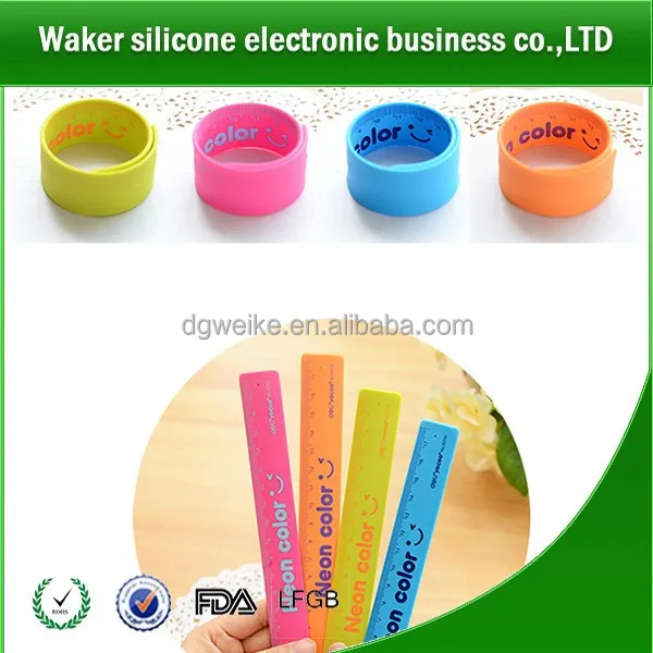 beautiful silicone slap bracelet, cheap custom silicone slap