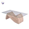 Chinese homemade home furniture glass cafee furniture coffee table design modern