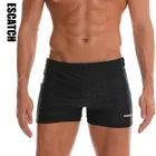 2019 custom sublimation printed swimwear for men Swimming trunks black