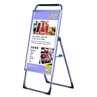 Advertising Portable Aluminum A Board Frame Poster Display Stand