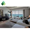 foshan factory custom beach luxury modern simple teak wood hotel furniture white