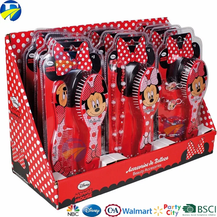 f & j 品牌批发儿童女婴梳子礼品套装项链发圈 mickey minnie 礼品