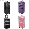 professional cosmetic beauty trolley makeup case 4 in 1, 4 in 1 makeup beauty cosmetic box organizer suitcase