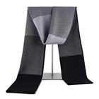 Latest mens fashion cotton custom plaid print scarf neckwear scarf