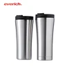 Everich Cups Double Wall Stainless Steel Tumbler Cups Potable Coffee Vacuum Tumbler Travel Blank Coffee Mugs 16oz BPA Free