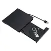 External DVD Drive, USB 3.0 Burner DVD +RW/CD +RW Drive with Embedded USB Cable for Laptops Desktop for Apple Macbook