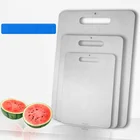 customizable Food Grade Kitchen Durable healthy Chopping Block SS Metal 304 Stainless Steel Cutting Board