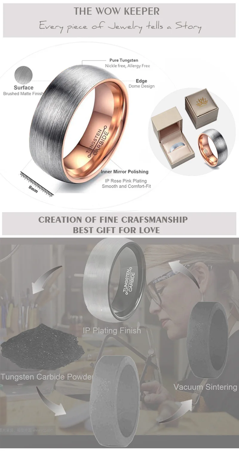 8mm Tungsten Wedding Ring, Cross Tungsten Ring, Personalize Engrave Tungsten Ring with buying Cross Design, Comfort Fit Tungsten Ring