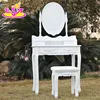 2017 New design luxurious bedroom solid wooden dressing table with drawers W08H071