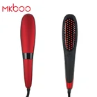 Anti-static hair straightener brush electric in irons hot comb for beauty salon equipment