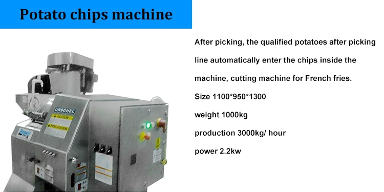 Small Fully Automatic Lays Potato Chips Making Machine Fresh Frozen Scale French Fries Machine Potato Chips Production Line factory
