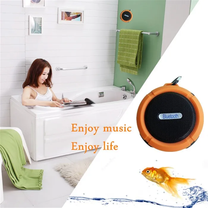 Hot sale Waterproof Bluetooth speaker Music Player/Gifts Gadget/outdoor wireless shower Speaker C6 - ANKUX.COM