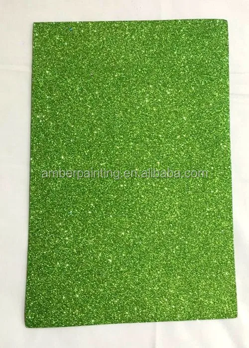 Self adhesive non toxic A4 size glitter eva foam sheet